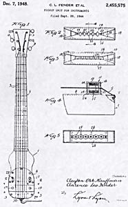 Fenders Patentantrag (Zeichnung)